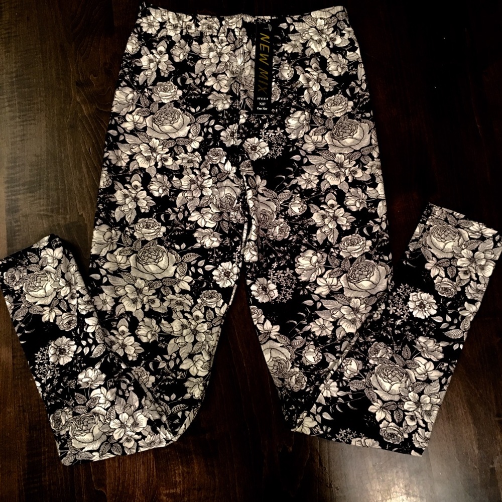 Soft floral leggings.